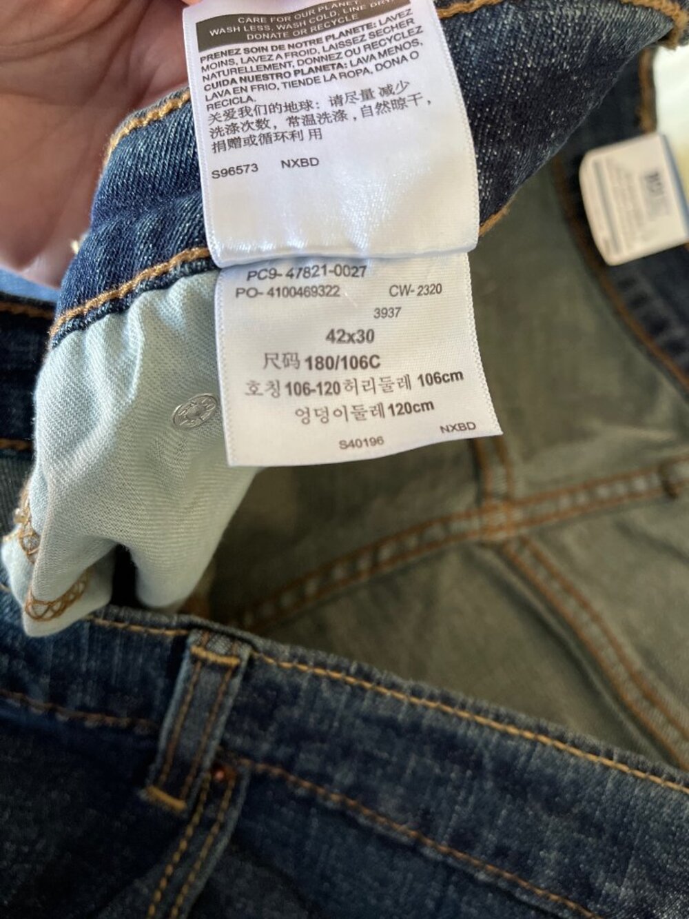 Denizen from Levi’s Dark Wash 285 Relaxed Fit Jeans 42X30 NWT - Picture 11 of 11